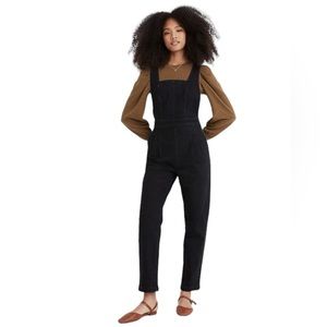 MADEWELL Crossback Denim Jumpsuit in Clybourn Black Wash SIZE 2